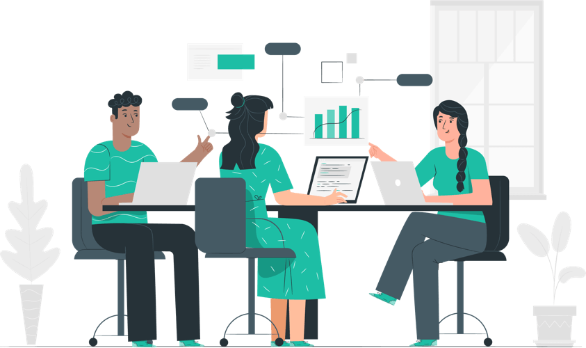 Team working together